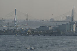 名古屋港のメイン機能は南部に移っています。